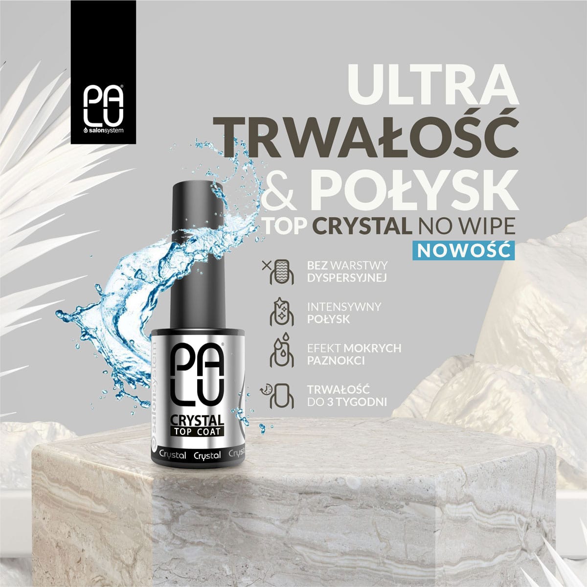 PALU Top Coat Crystal No Wipe 11g