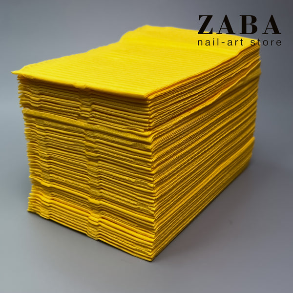 Serweta medyczna 33*45 cm podfoliowana żółta, 50 szt